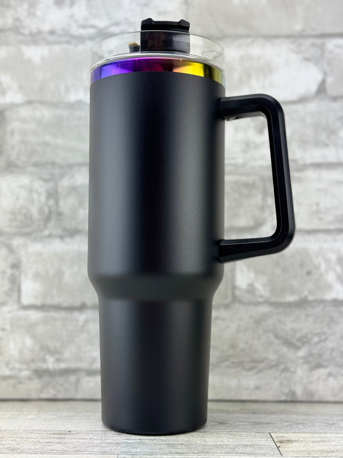 Rainbow & Black non branded 40oz